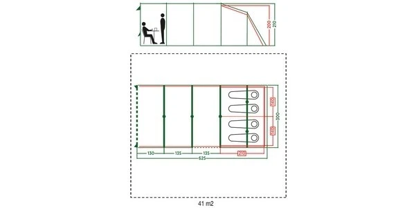 Coleman Castle Pines 4L Tunnel Tent 2000037066 7 Coleman Castle Pines 4L Tunnel Tent 2000037066 - Image 7