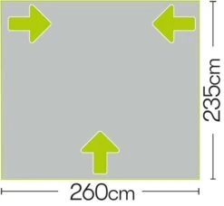 Quest Falcon 260 Poled Porch Awning A3501GY -CampGear Universe a3501 7 midsize 1