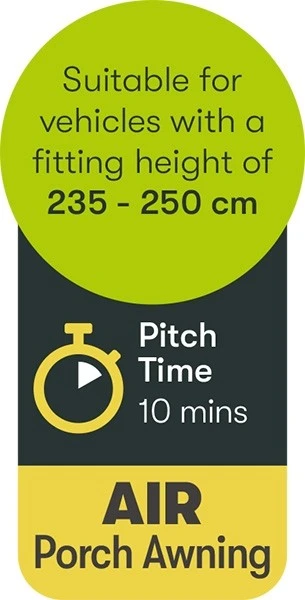 Quest Falcon Inflatable Air 325 Porch Awning A3502A 7 Quest Falcon Inflatable Air 325 Porch Awning A3502A - Image 7