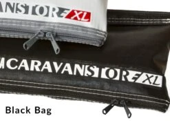 Fiamma Caravanstore XL Lightweight Awning Royal Grey Sizes 310,360 (Black Outer Bag) -CampGear Universe black bag 1