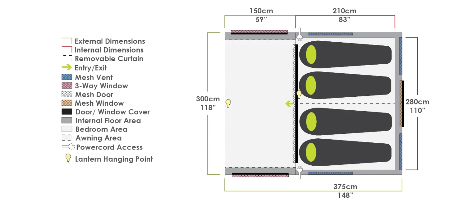 Zempire Evo TS 4 Person Inflatable Tent 2023 ZE-0207004-003 5 Zempire Evo TS 4 Person Inflatable Tent 2023 ZE-0207004-003 - Image 5