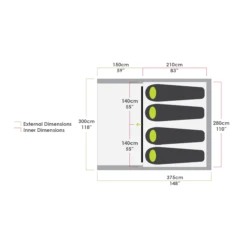 Zempire Evo TS 4 Person Inflatable Tent 2023 ZE-0207004-003 19 Zempire Evo TS 4 Person Inflatable Tent 2023 ZE-0207004-003 -CampGear Universe evo ts 0207004 002 web simplified floorplan ss22 1 1