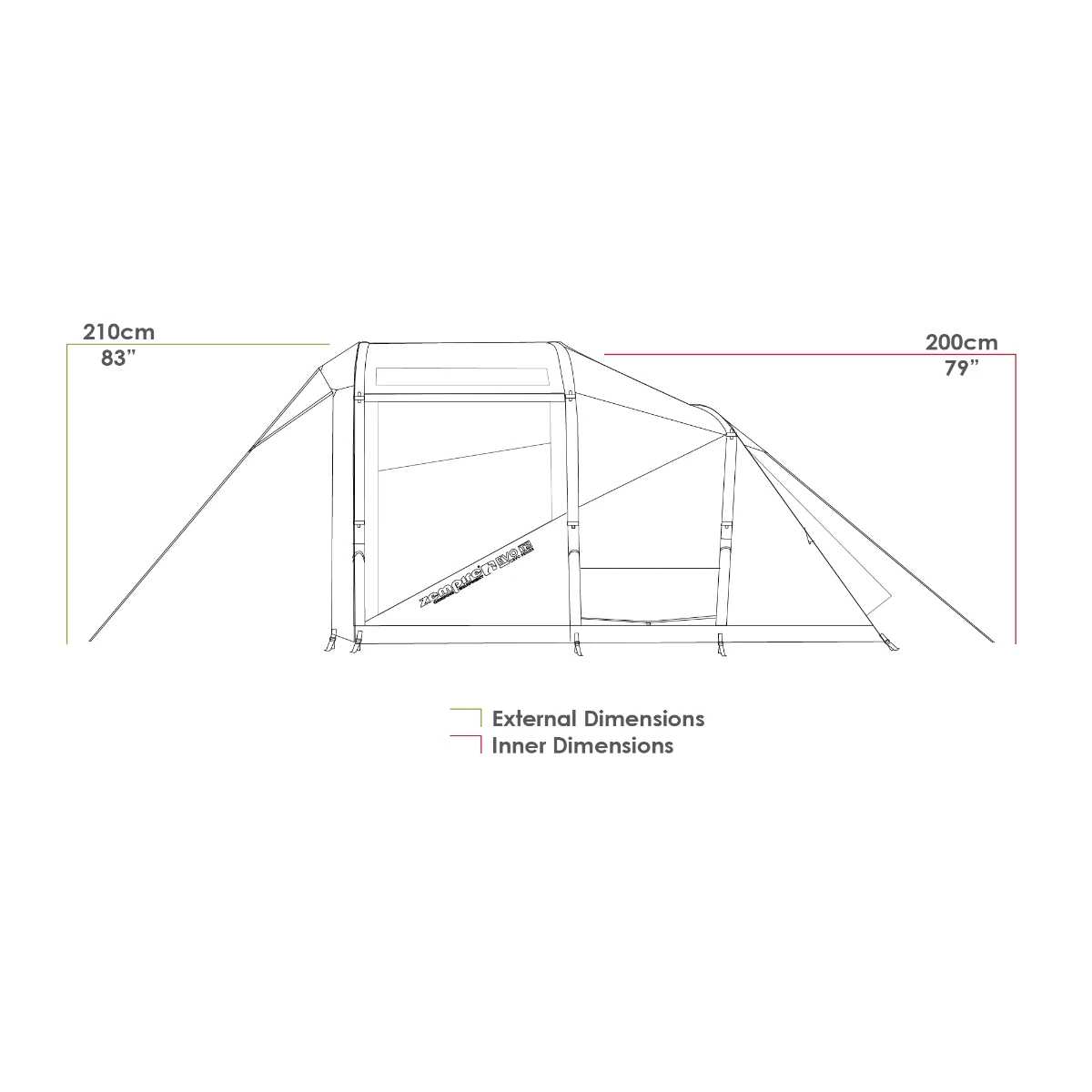 Zempire Evo TS 4 Person Inflatable Tent 2023 ZE-0207004-003 9 Zempire Evo TS 4 Person Inflatable Tent 2023 ZE-0207004-003 - Image 9