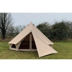 Quest Elite Bell Tent Signature 5 Metre A5001 -CampGear Universe questbell4mwithdoortarp compressor 1
