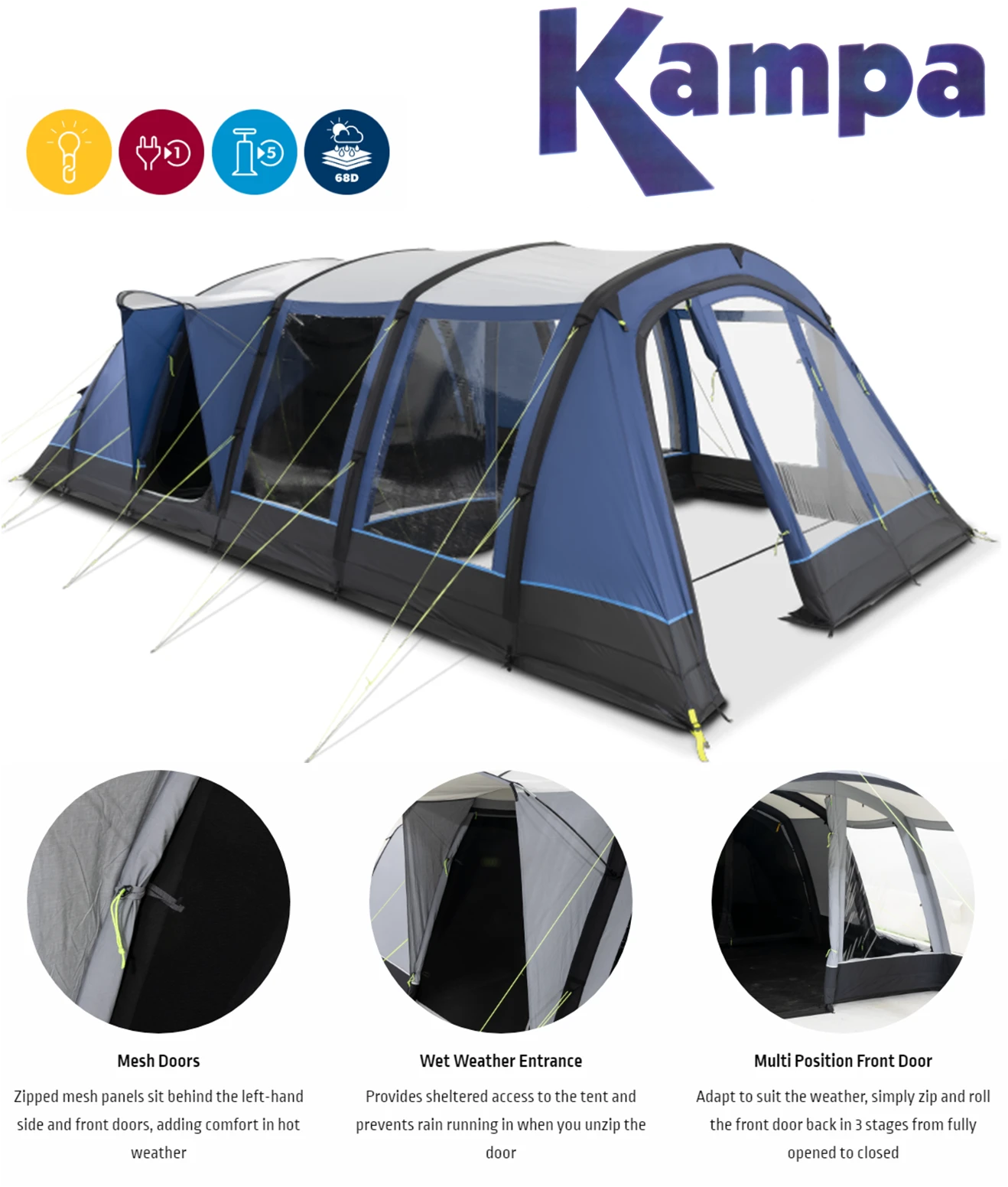 Kampa Croyde 6 AIR 9120001252 1 Kampa Croyde 6 AIR 9120001252