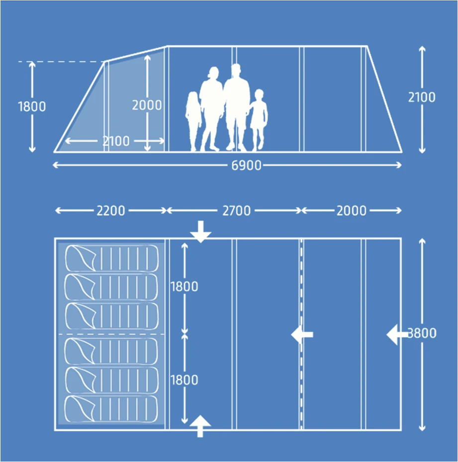 Kampa Hayling 6 Poled Package With Carpet And Groundsheet 9120001259 1 Kampa Hayling 6 Poled Package With Carpet And Groundsheet 9120001259