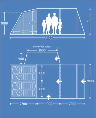 Kampa Touring AIR VW Campervan LH Drive Away Inflatable Awning 9120001234 2 Kampa Touring AIR VW Campervan LH Drive Away Inflatable Awning 9120001234 - Image 2