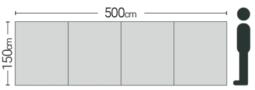 Quest Signature Windblocker Wooden Poled 100% Cotton 500 X 150cm Windbreak A5022 2 Quest Signature Windblocker Wooden Poled 100% Cotton 500 X 150cm Windbreak A5022 - Image 2